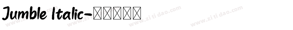 Jumble Italic字体转换